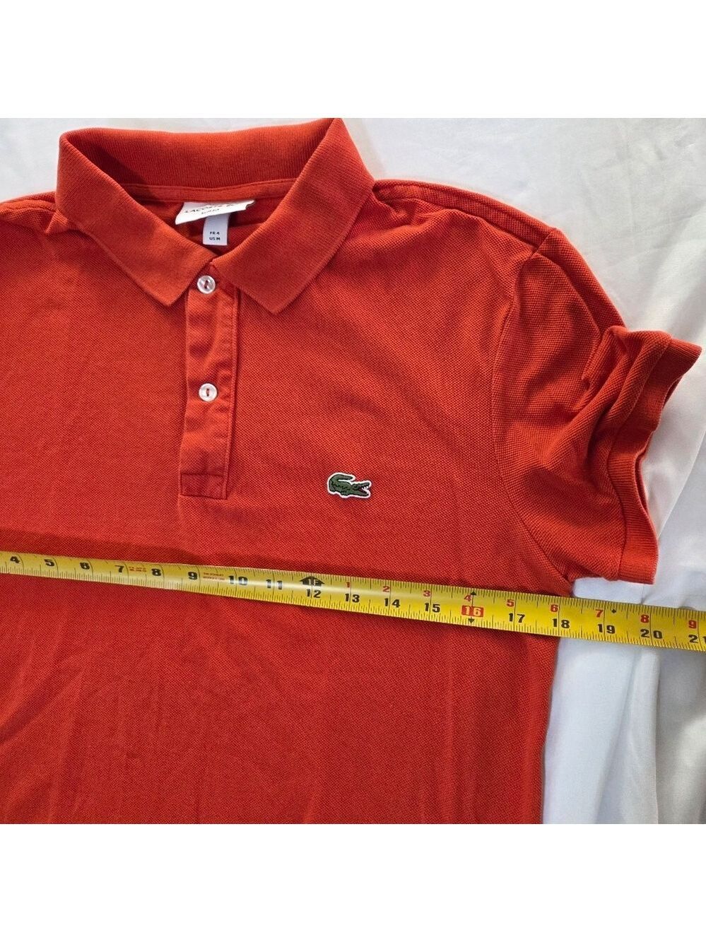 Lacoste Men's Slim Fit Classic Pique Polo Shirt Orange M - Picture 7 of 8